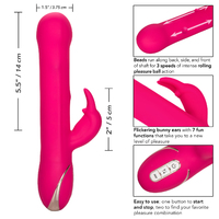 5.5" Beaded Rabbit Vibrator