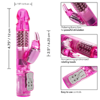 4.5" Beaded Rabbit Vibrator