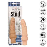 6" Rechargeable Power Stud Curvy Ivory