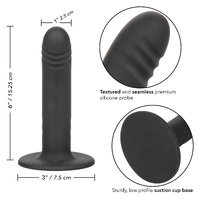 6" Ridged Strap On Probe