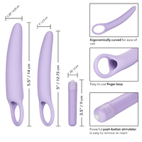 Vibrating Silicone Dilators x2