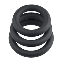 Selopa 3 RING CIRCUS Black Cock Rings - Set of 3 Sizes