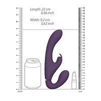 4" Satu Vibrating Strapless Strap On