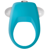 Teal Tickler Vibrating Cock Ring