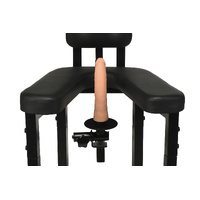 Master Series Enforcer Chair with Sex Machine Deluxe Restraint Chair with Mains Powered Sex Machine