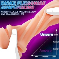Male Masturbator 3 Sleeves Pocket Pussy Penis Pump with 9 Sucking