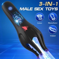 Oral Stroker With Tongue