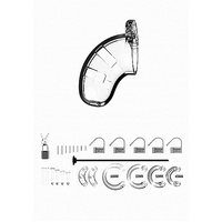 3.5" Chastity Cage + Urethral Sound
