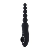 Playboy Pleasure Let It Bead  23.1cm Usb Rechargeable Vibrating Anal Beads With Clitoral Suction