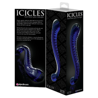 6.5"  Blue Glass Dildo