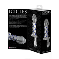 3.9" Ribbed Glass Dildo