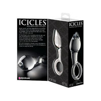 5.5" Curved Glass Butt Plug