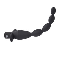 Selopa VIBRATING BUTT BEADS Black 22 cm USB Rechargeable Vibrating Anal Beads