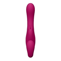 4" Satu Vibrating Strapless Strap On