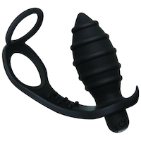 Vibrating Cock Ring + Butt Plug