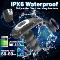 360° Rotating Prostate Massager With Dual Cock Rings