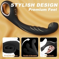Curved Anal Plug Vibrator With Digital Display