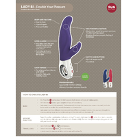 4.5" Lady Bi Rabbit Vibrator