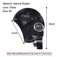 Full-Head Rubber Gas Mask