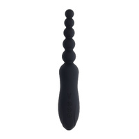 Playboy Pleasure Let It Bead  23.1cm Usb Rechargeable Vibrating Anal Beads With Clitoral Suction