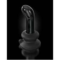 4" Glass Vibrating Butt Plug 84