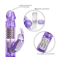 4.5" Beaded Rabbit Vibrator