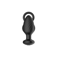 Tornado Cock And Ball Ring Rotating And Vibrating Butt Plug With Remote Control And Cock And Ball Ring