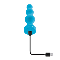 5" Vibrating Ribbed Butt Plug