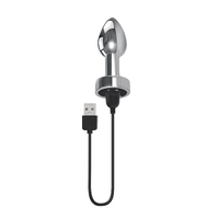 3" Vibrating Metal Butt Plug