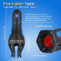 Oral Stroker With Tongue
