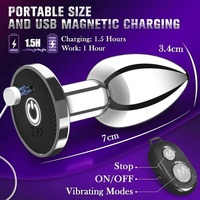Metal Remote Vibrating Plug