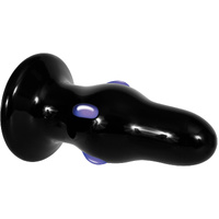 3" Rocker Glass Vibrating Butt Plug