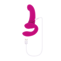 8.5" Vibrating Strapless Strap On