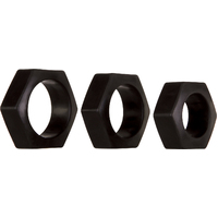 Lug Nuts Cock Rings Set x3