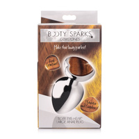 Gemstones Tiger's Eye Heart Large Anal Plug