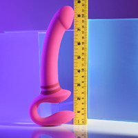 8.5" Vibrating Strapless Strap On