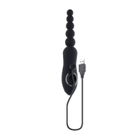 Playboy Pleasure Let It Bead  23.1cm Usb Rechargeable Vibrating Anal Beads With Clitoral Suction