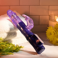 Selopa BUNNY THRUSTER Purple 24.8 cm Thrusting Rabbit Vibrator