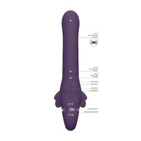 5" Satu Vibrating Strapless Strap On