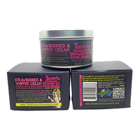 Strawberries & Whipped Cream Tantric Natural Massage Oil Soy Candle