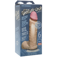 6" Dual Density Cock + Balls