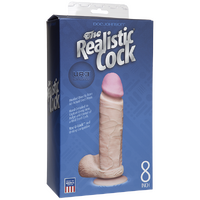 8" Dual Density Cock + Balls