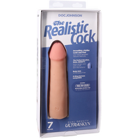 The Realistic Cock - With Removable Vac-U-Lock Suction Cup - ULTRASKYN - 7 Inch Vanilla