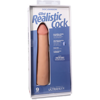 The Realistic Cock - With Removable Vac-U-Lock Suction Cup - ULTRASKYN - 9 Inch Vanilla