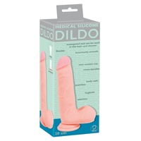 Medical Silicone 8" Dildo Flesh