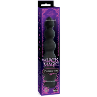 Black Magic 7 In. Ribbed Vibrator