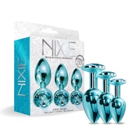 Nixie Metal Butt Plug Trainer Set Metallic