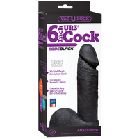  6"  CODE BLACK UR3 Realistic Cock
