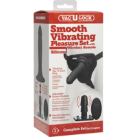 Smooth Pleasure Vibrating Strap On Set