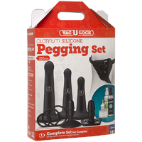 Silicone Pegging Strap On Set